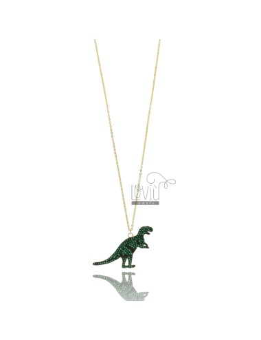 Cable necklace dinosaur in...