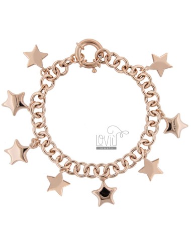 Cable bracelet with stars...