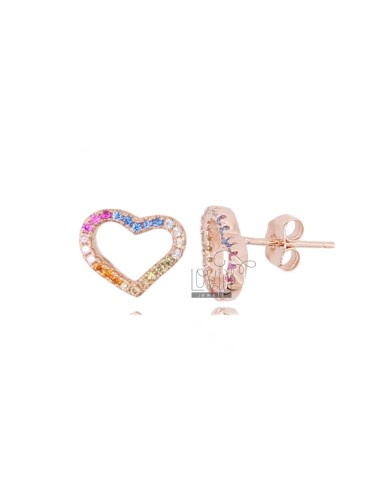 Earrings with heart contour...