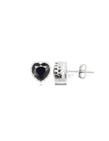 Heart earrings mm 8x8 in...
