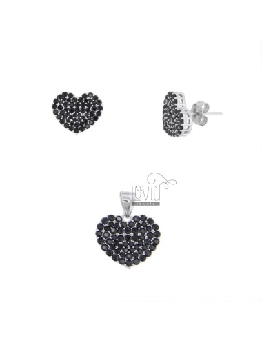 Pendant and heart earrings...