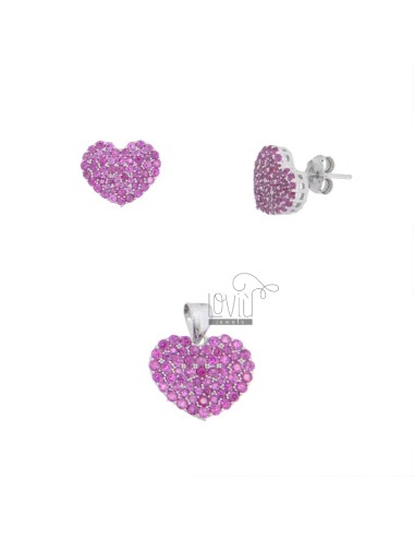 Pendant and heart earrings...