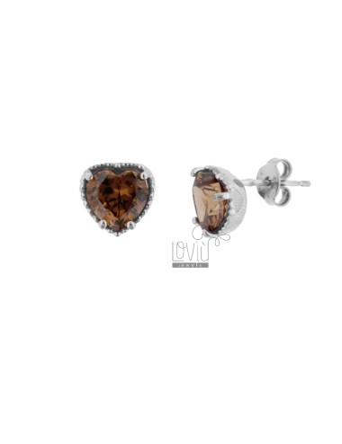 Lobo earrings heart 10 mm...