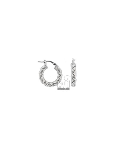 Ring earrings 10 mm with...