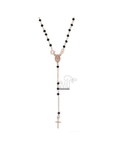 Rosary rolo necklace with...