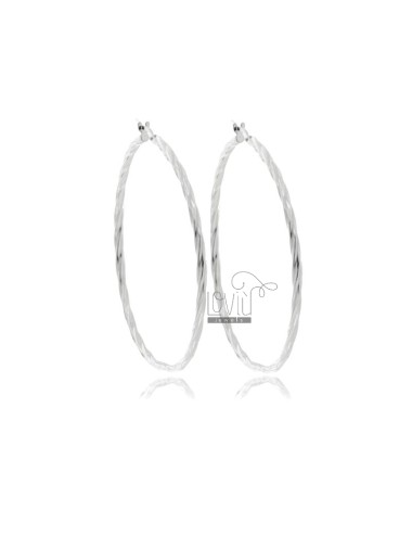 Circle earrings diameter 50...