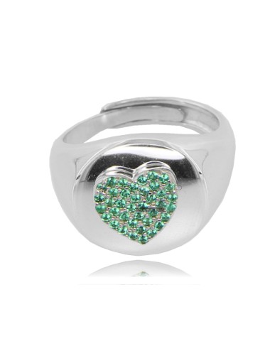 Round ring mm 14 with heart...
