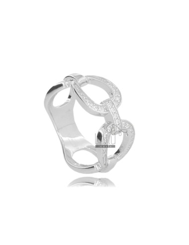 Chain ring in silver...