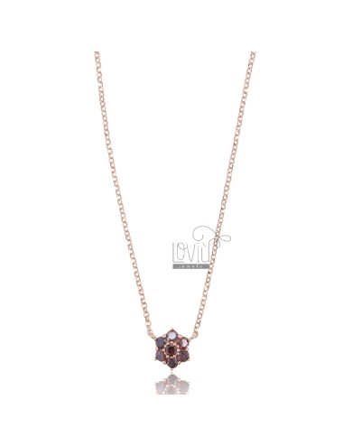 Rolo necklace with central...