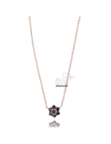 Rolo necklace with central...