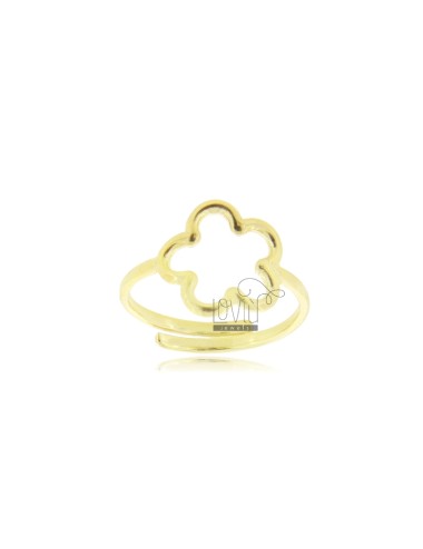 Flower contour ring a round...