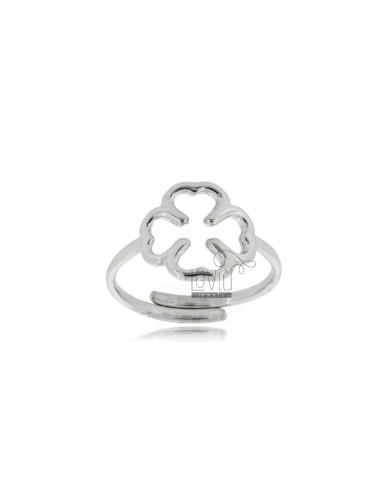 Four-leaf clover ring with...