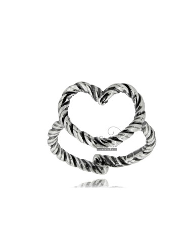 Heart contour ring a wire...