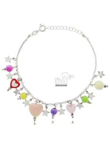 Bracelet with resin charms...