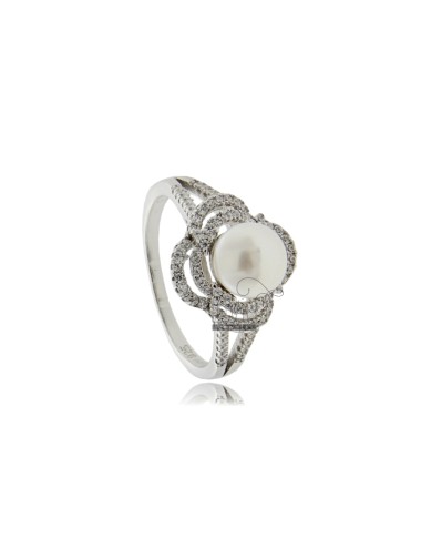 Ring with pearl mm 7 and...