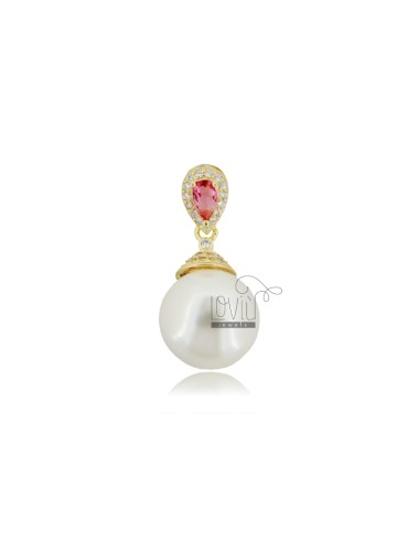 Pendant with pearl mm 12...