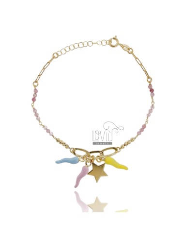 Bracelet with horn and star...