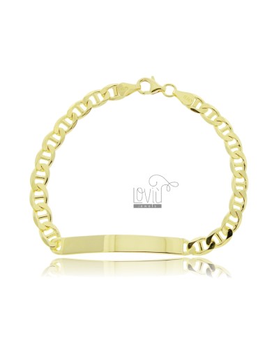 Mesh bracelet with plate mm...
