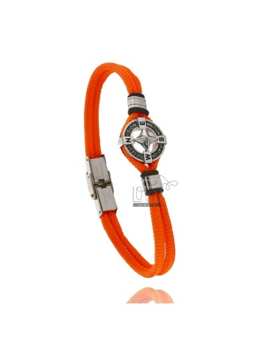 Bracelet in orange rope...