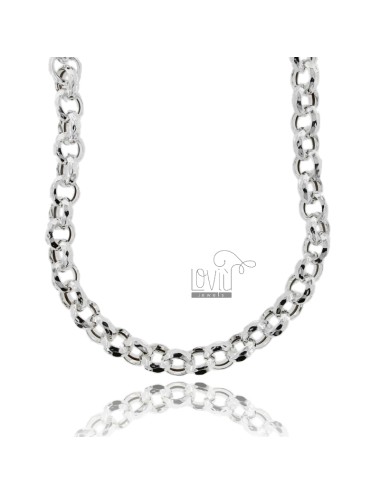 Rolo necklace empty diamond...