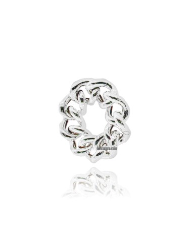 Curb ring mm 11 in silver...