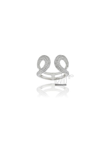 Contrarie ring in silver...