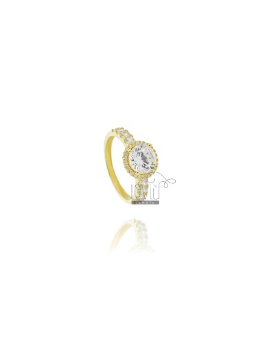 Solitaire ring aus silber...
