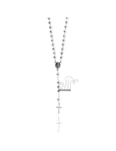 Rosary necklace with 6 mm...