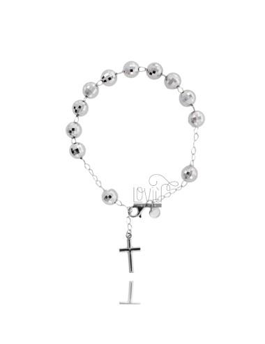 Rosary bracelet with 8 mm...