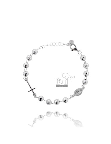 Rosary bracelet with 6 mm...