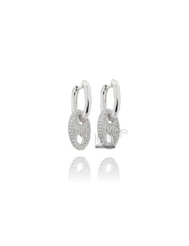 Snap earrings with marine...