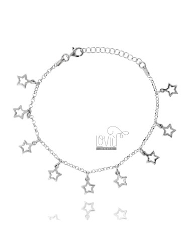 Rolo bracelet with stars in...
