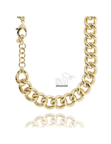 Curb necklace 20 mm in...
