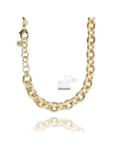 Cable necklace mm 14 in...