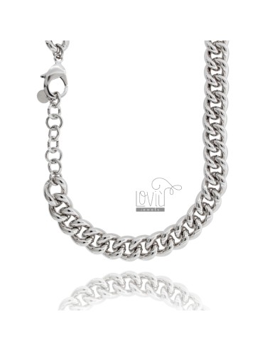 Curb necklace 14 mm in...