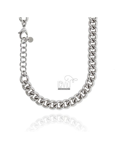 Curb necklace 12 mm in...
