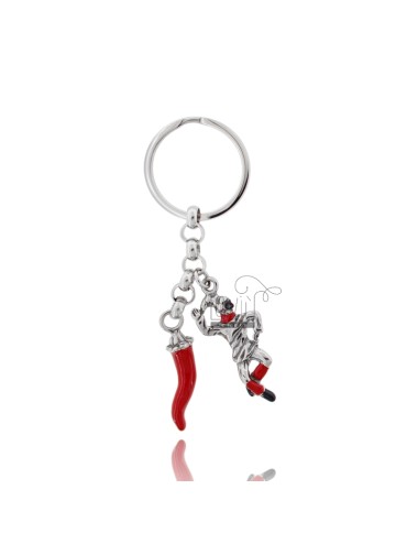 Key ring with chicken and...
