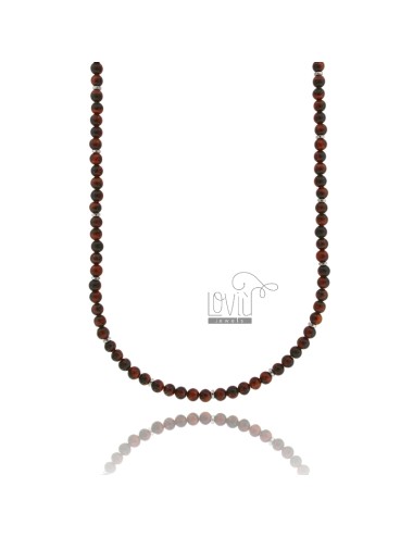 Necklace with stone spheres...
