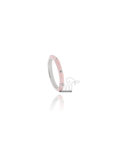 Ring fedina with pink...