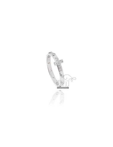 Rosary ring in silver...