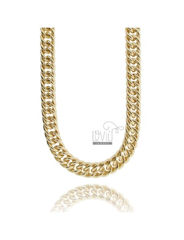 Curb necklace 15 mm in...