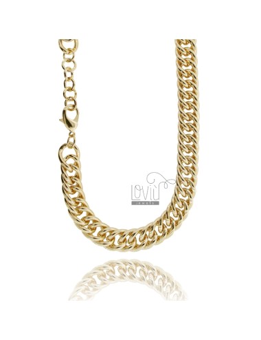 Curb necklace 15 mm in...