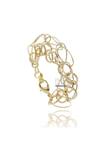 3 wire bracelet in golden...