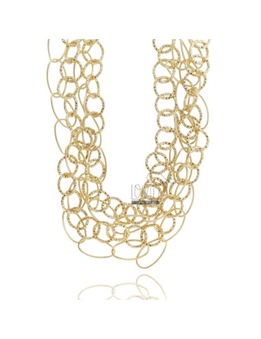 3-wire necklace in golden...