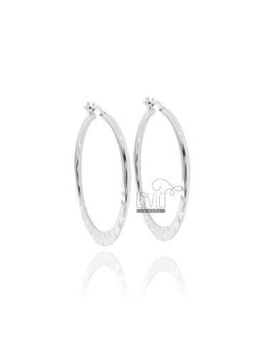 Diamond circle earrings mm...