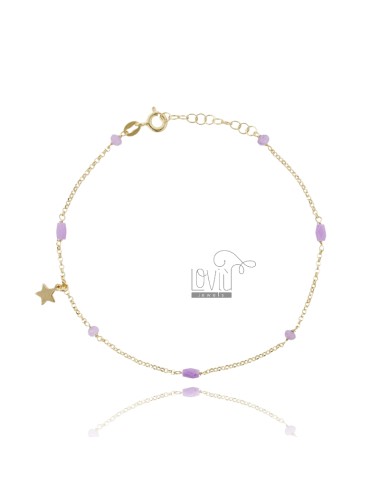 Anklet with star and stones...
