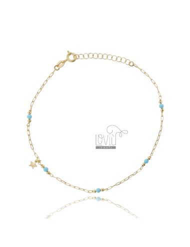 Anklet with star and...