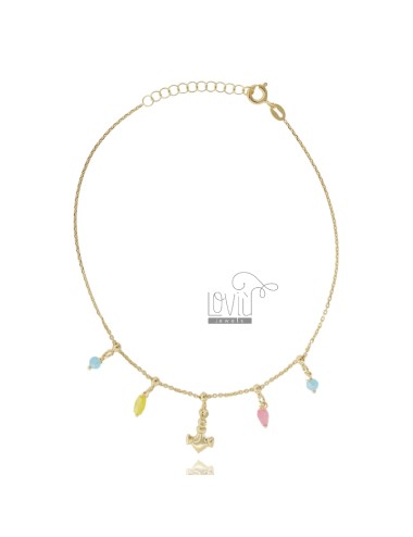 Anklet with anchor and...