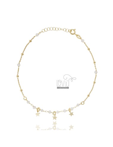 Anklet with stars and...