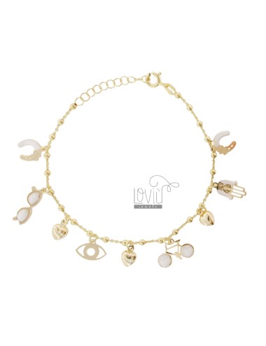Rolo bracelet with charms...
